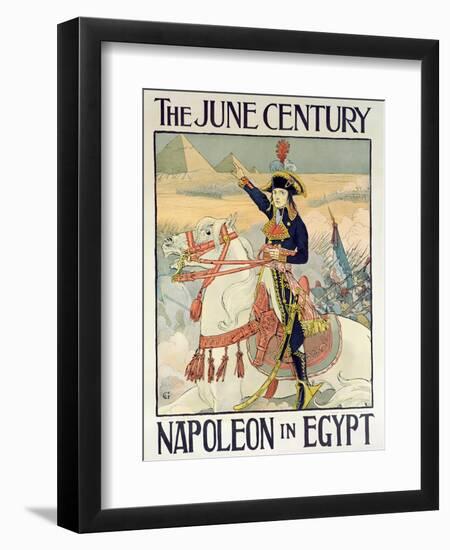 Poster for the Century Magazine - 'Napoleon in Egypt', 1895-Eugene Grasset-Framed Giclee Print