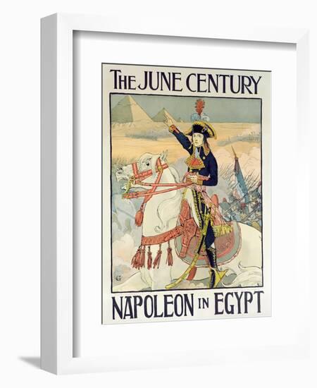 Poster for the Century Magazine - 'Napoleon in Egypt', 1895-Eugene Grasset-Framed Giclee Print