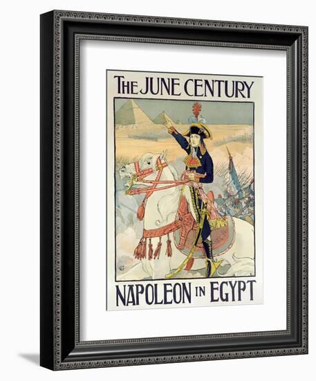 Poster for the Century Magazine - 'Napoleon in Egypt', 1895-Eugene Grasset-Framed Giclee Print