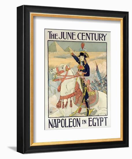 Poster for the Century Magazine - 'Napoleon in Egypt', 1895-Eugene Grasset-Framed Giclee Print