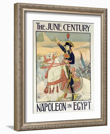 Poster for the Century Magazine - 'Napoleon in Egypt', 1895-Eugene Grasset-Framed Giclee Print