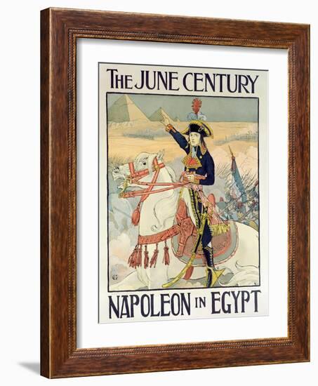 Poster for the Century Magazine - 'Napoleon in Egypt', 1895-Eugene Grasset-Framed Giclee Print