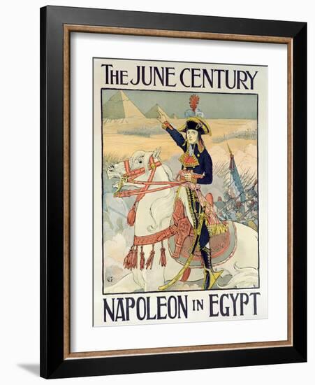 Poster for the Century Magazine - 'Napoleon in Egypt', 1895-Eugene Grasset-Framed Giclee Print