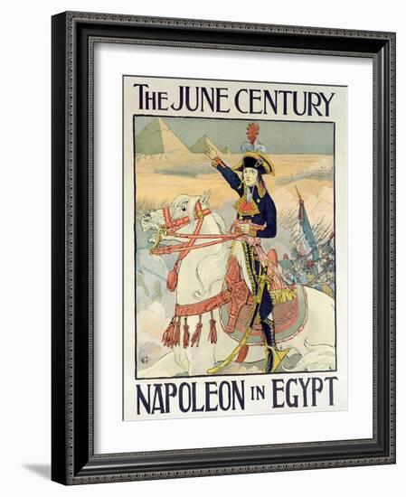 Poster for the Century Magazine - 'Napoleon in Egypt', 1895-Eugene Grasset-Framed Giclee Print