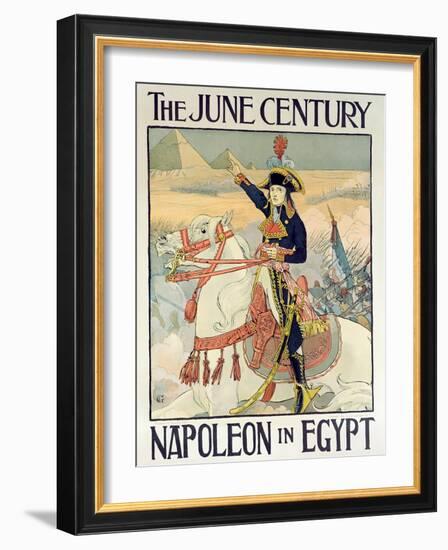 Poster for the Century Magazine - 'Napoleon in Egypt', 1895-Eugene Grasset-Framed Giclee Print