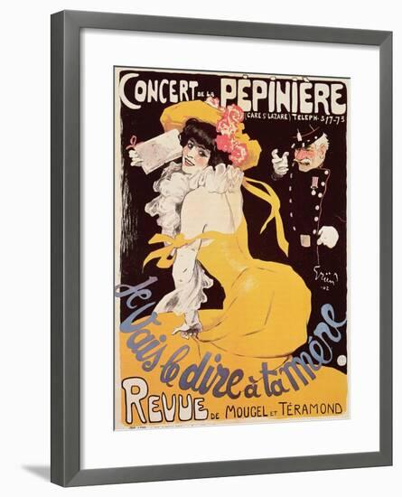 Poster for the Concert de La Pepiniere, 1902-Jules-Alexandre Grün-Framed Giclee Print