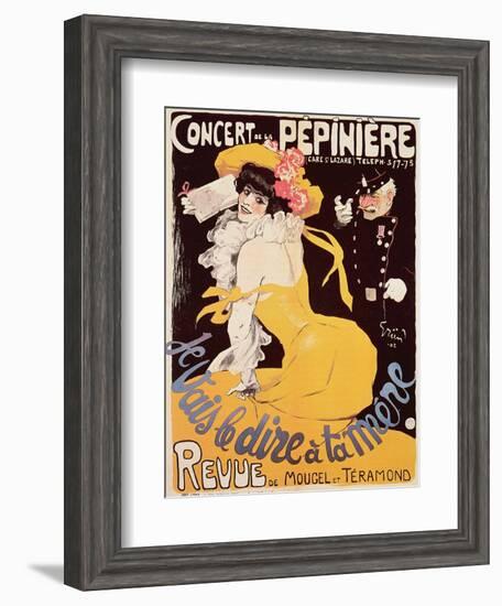 Poster for the Concert de La Pepiniere, 1902-Jules-Alexandre Grün-Framed Giclee Print