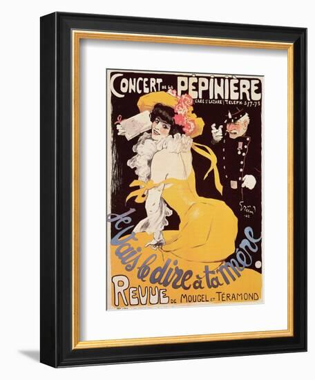 Poster for the Concert de La Pepiniere, 1902-Jules-Alexandre Grün-Framed Giclee Print