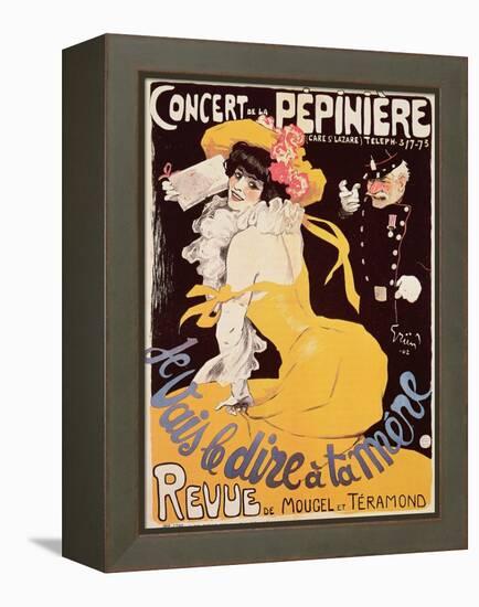 Poster for the Concert de La Pepiniere, 1902-Jules-Alexandre Grün-Framed Premier Image Canvas