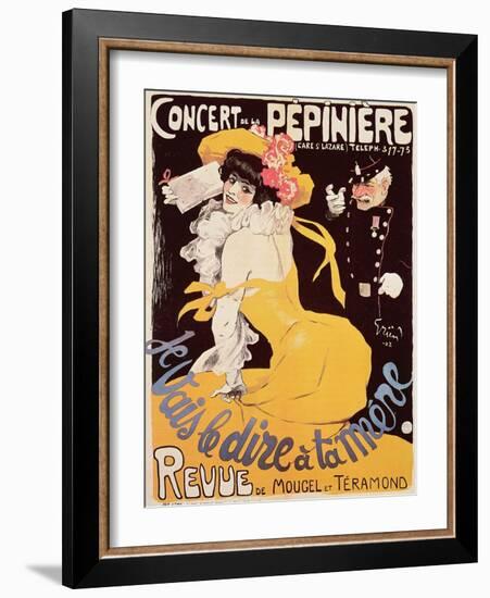 Poster for the Concert de La Pepiniere, 1902-Jules-Alexandre Grün-Framed Giclee Print