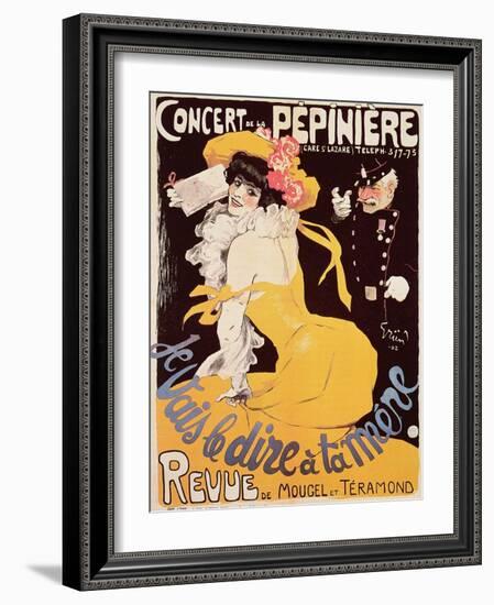 Poster for the Concert de La Pepiniere, 1902-Jules-Alexandre Grün-Framed Giclee Print