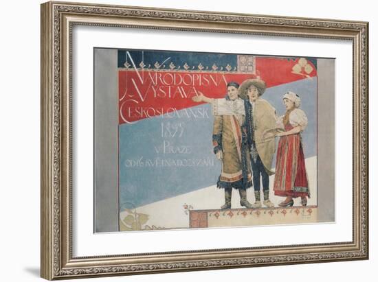 Poster for the Ethnographic Exhibition, 1894-Vojtech Hynais-Framed Giclee Print