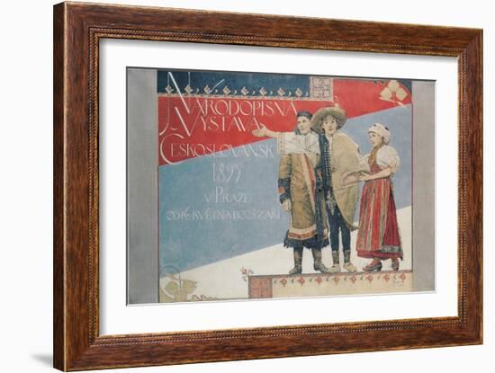 Poster for the Ethnographic Exhibition, 1894-Vojtech Hynais-Framed Giclee Print