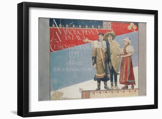 Poster for the Ethnographic Exhibition, 1894-Vojtech Hynais-Framed Giclee Print