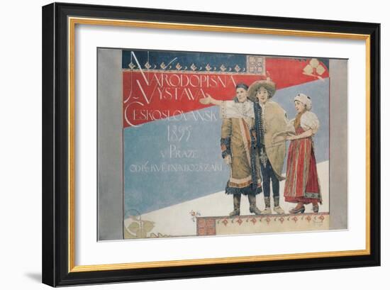 Poster for the Ethnographic Exhibition, 1894-Vojtech Hynais-Framed Giclee Print