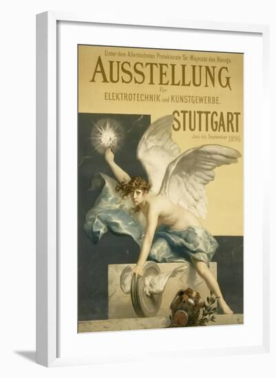 Poster for the Exhibition 'Elektrotechnik Und Kusntgewerbe', 1896-Ferdinand Keller-Framed Giclee Print