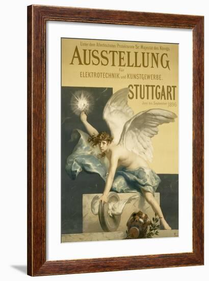 Poster for the Exhibition 'Elektrotechnik Und Kusntgewerbe', 1896-Ferdinand Keller-Framed Giclee Print