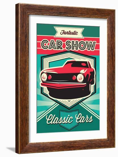 Poster for the Exhibition of Cars-111chemodan111-Framed Art Print