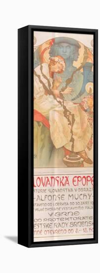Poster for the Exhibition of the Slav Epic, 1928-Alphonse Mucha-Framed Premier Image Canvas