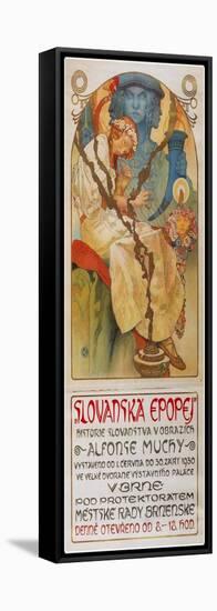 Poster for the Exhibition the Slav Epic (Slovanská Epope), 1928-Alphonse Mucha-Framed Premier Image Canvas