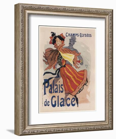 Poster for the Fashionable Palais De Glace in the Champs Elysees Paris-Jules Ch?ret-Framed Photographic Print