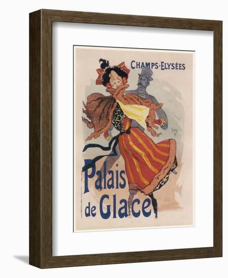 Poster for the Fashionable Palais De Glace in the Champs Elysees Paris-Jules Ch?ret-Framed Photographic Print