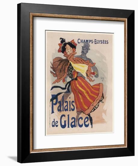 Poster for the Fashionable Palais De Glace in the Champs Elysees Paris-Jules Ch?ret-Framed Photographic Print