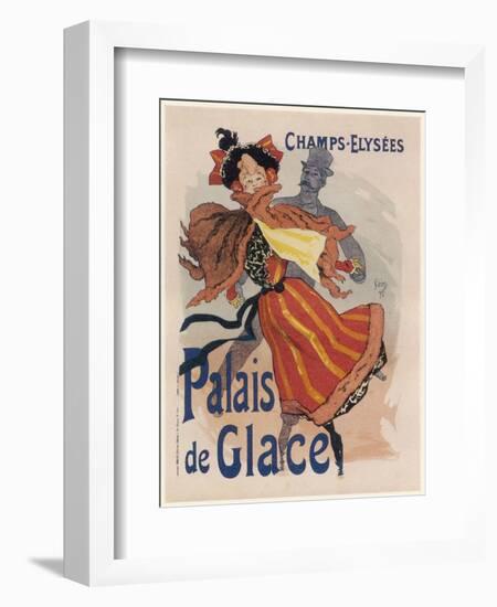 Poster for the Fashionable Palais De Glace in the Champs Elysees Paris-Jules Ch?ret-Framed Photographic Print