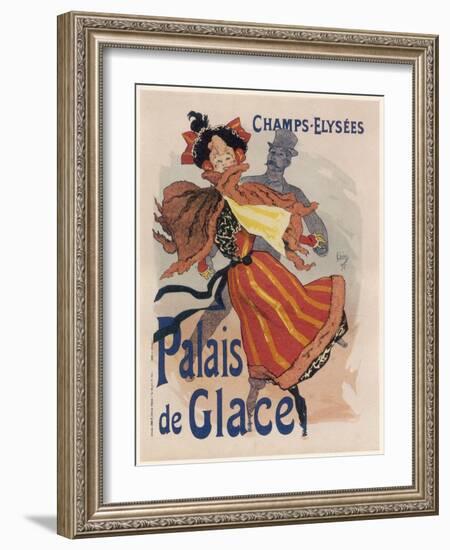 Poster for the Fashionable Palais De Glace in the Champs Elysees Paris-Jules Ch?ret-Framed Photographic Print