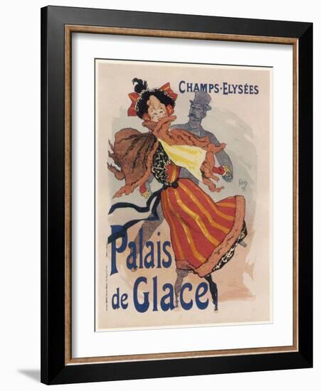 Poster for the Fashionable Palais De Glace in the Champs Elysees Paris-Jules Ch?ret-Framed Photographic Print