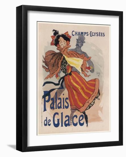 Poster for the Fashionable Palais De Glace in the Champs Elysees Paris-Jules Ch?ret-Framed Photographic Print