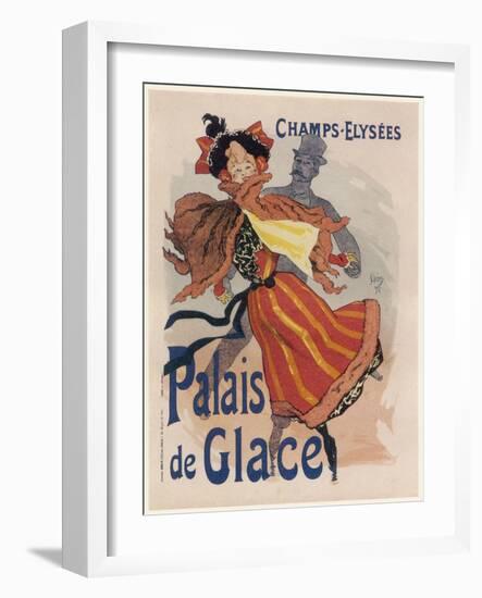 Poster for the Fashionable Palais De Glace in the Champs Elysees Paris-Jules Ch?ret-Framed Photographic Print
