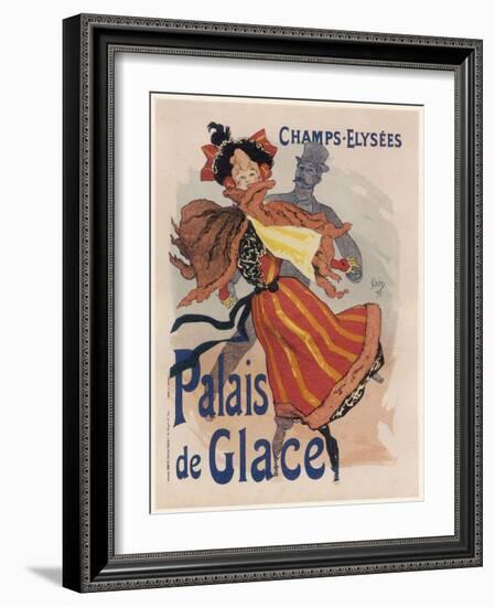 Poster for the Fashionable Palais De Glace in the Champs Elysees Paris-Jules Ch?ret-Framed Photographic Print