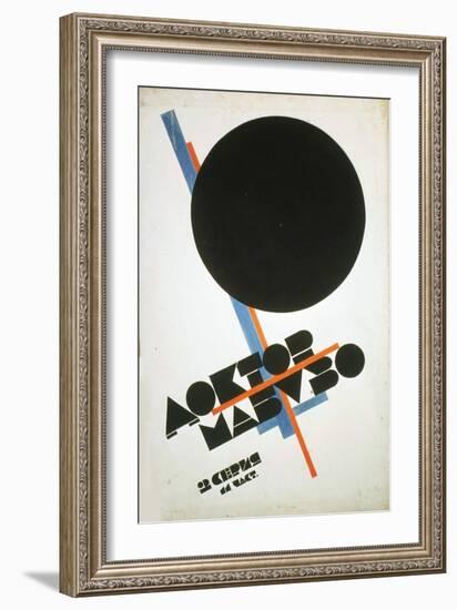 Poster for the Film Doctor Mabuso, 1922-Il'ya Chashnik-Framed Giclee Print