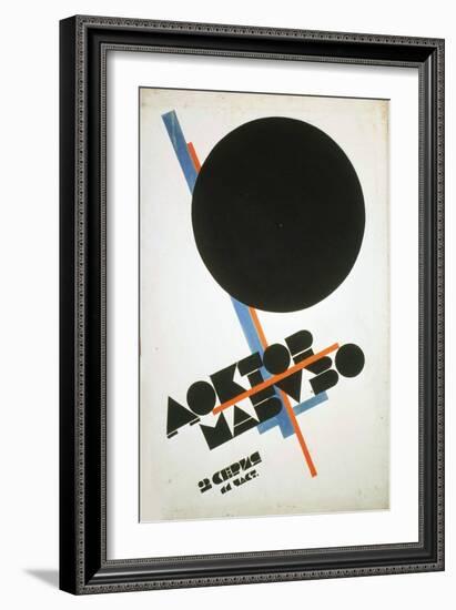 Poster for the Film Doctor Mabuso, 1922-Il'ya Chashnik-Framed Giclee Print