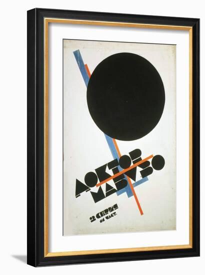 Poster for the Film Doctor Mabuso, 1922-Il'ya Chashnik-Framed Giclee Print