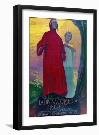 Poster for the Film "L'Inferno"-Ivan Bilibin-Framed Giclee Print