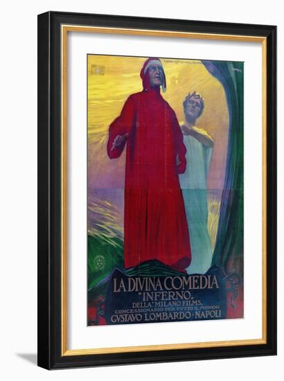 Poster for the Film "L'Inferno"-Ivan Bilibin-Framed Giclee Print