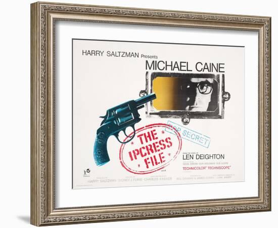 Poster for the Film 'The Ipcress File' (1964) Starring Michael Caine, 1964-Joseph Werner-Framed Giclee Print