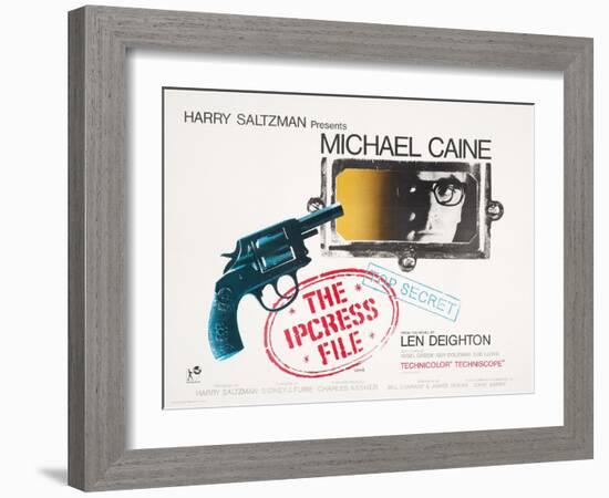 Poster for the Film 'The Ipcress File' (1964) Starring Michael Caine, 1964-Joseph Werner-Framed Giclee Print