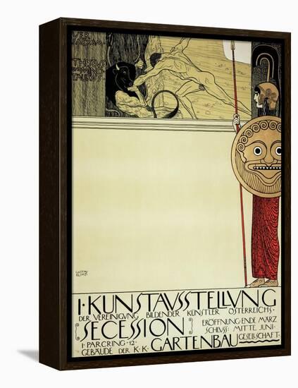 Poster for the First Art Exhibition of the Secession Art Movement, 1898-Gustav Klimt-Framed Premier Image Canvas