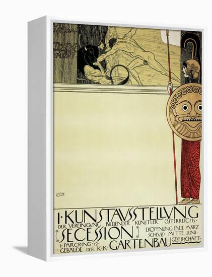 Poster for the First Art Exhibition of the Secession Art Movement, 1898-Gustav Klimt-Framed Premier Image Canvas