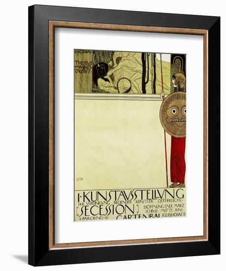 Poster for the First Art Exhibition of the Secession Art Movement-Gustav Klimt-Framed Giclee Print