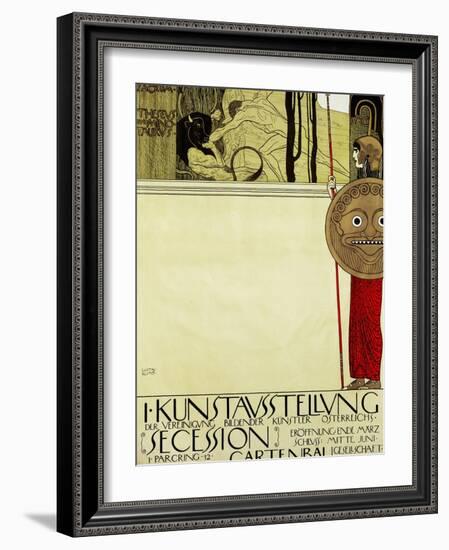 Poster for the First Art Exhibition of the Secession Art Movement-Gustav Klimt-Framed Giclee Print