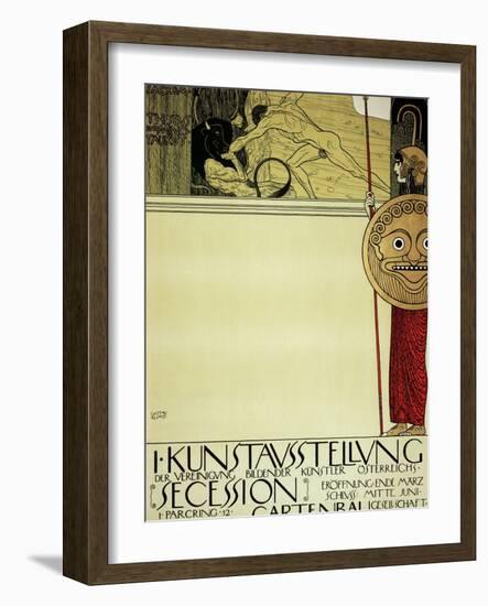 Poster for the First Exhibition of the Secession, 1897-Gustav Klimt-Framed Giclee Print