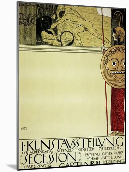 Poster for the First Exhibition of the Secession, 1897-Gustav Klimt-Mounted Giclee Print