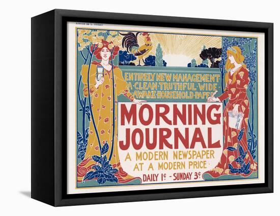 Poster for the Morning Journal New York, a Modern Newspaper at a Modern Price-Louis John Rhead-Framed Premier Image Canvas