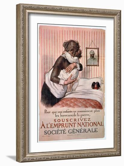 Poster for the National Loan, 1st World War, France-Georges Redon-Framed Giclee Print