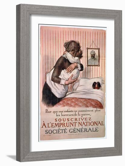 Poster for the National Loan, 1st World War, France-Georges Redon-Framed Giclee Print