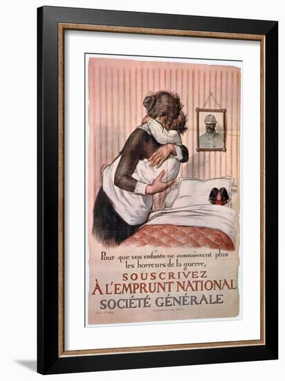 Poster for the National Loan, 1st World War, France-Georges Redon-Framed Giclee Print